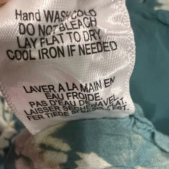 YFB Young Fabulous Broke tie-dye maxi dress S green multi 3/4 sleeve semi-sheer - Picture 6 of 6